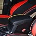 BeHave Autos Armrest Cover,Armrest Box Cover fit for Rav4 2014 2015 2016 2017 2018 Central Console Armrest Box,Black With Black Stitches