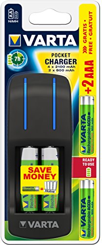 Chargeur Varta Mini LED pour ne plus jamais manquer de piles AA et AAA - 3