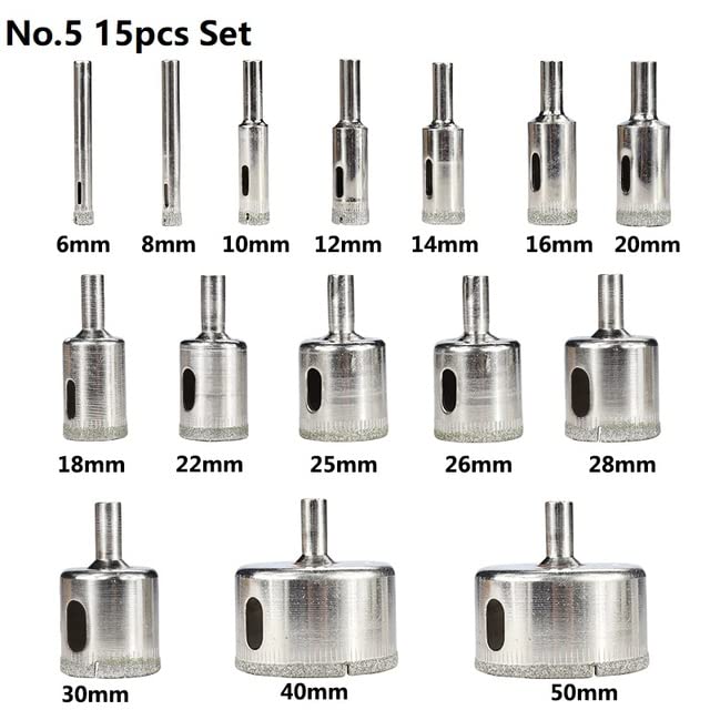 Broca diamantada 3-60mm para cerámica y vidrio miniatura 2
