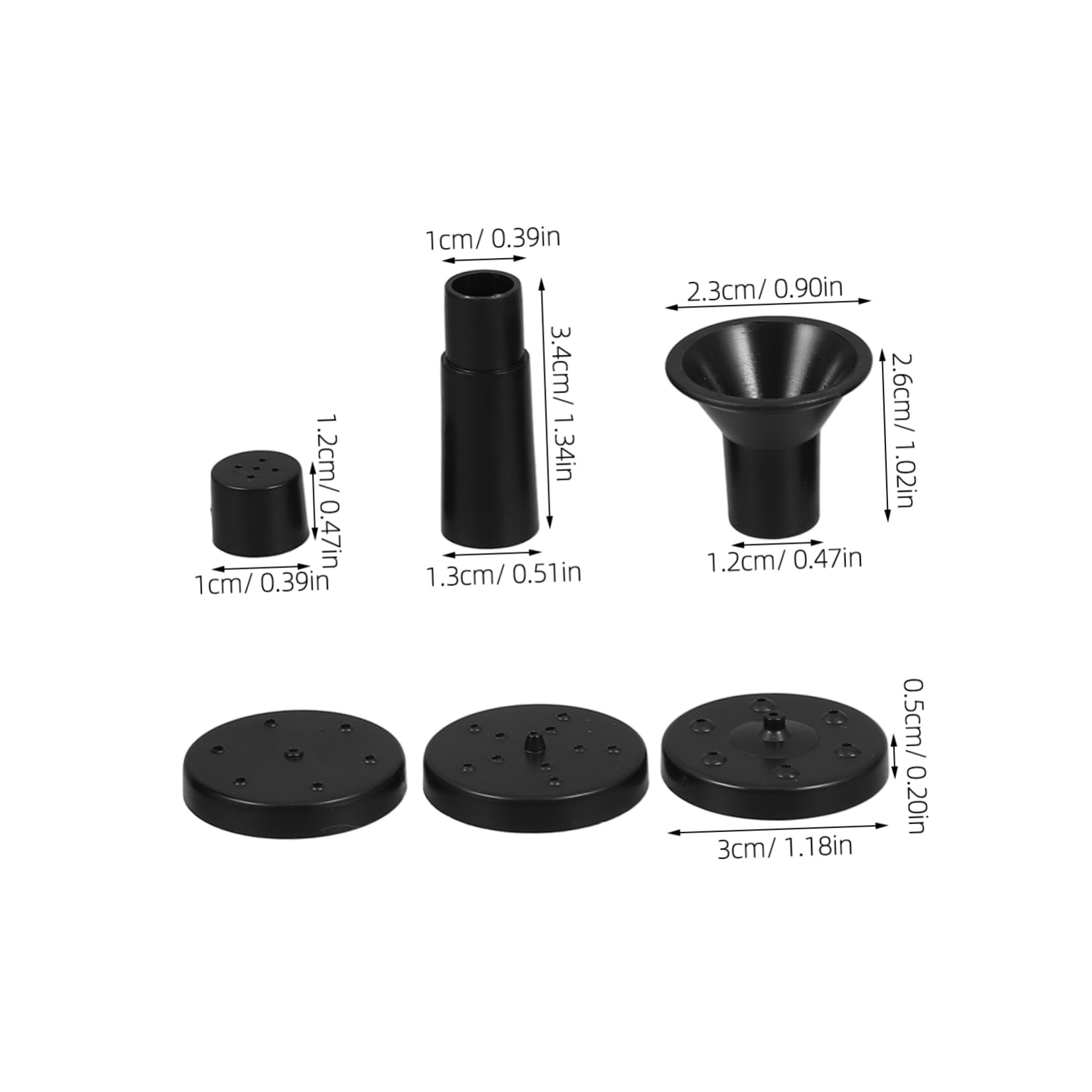 Mikikit Solar-powered Fountain Pump Parts 1 Set for Bird Bath Garden Decor Pond Fish Tank Plastic Easy to Maintain Nozzles