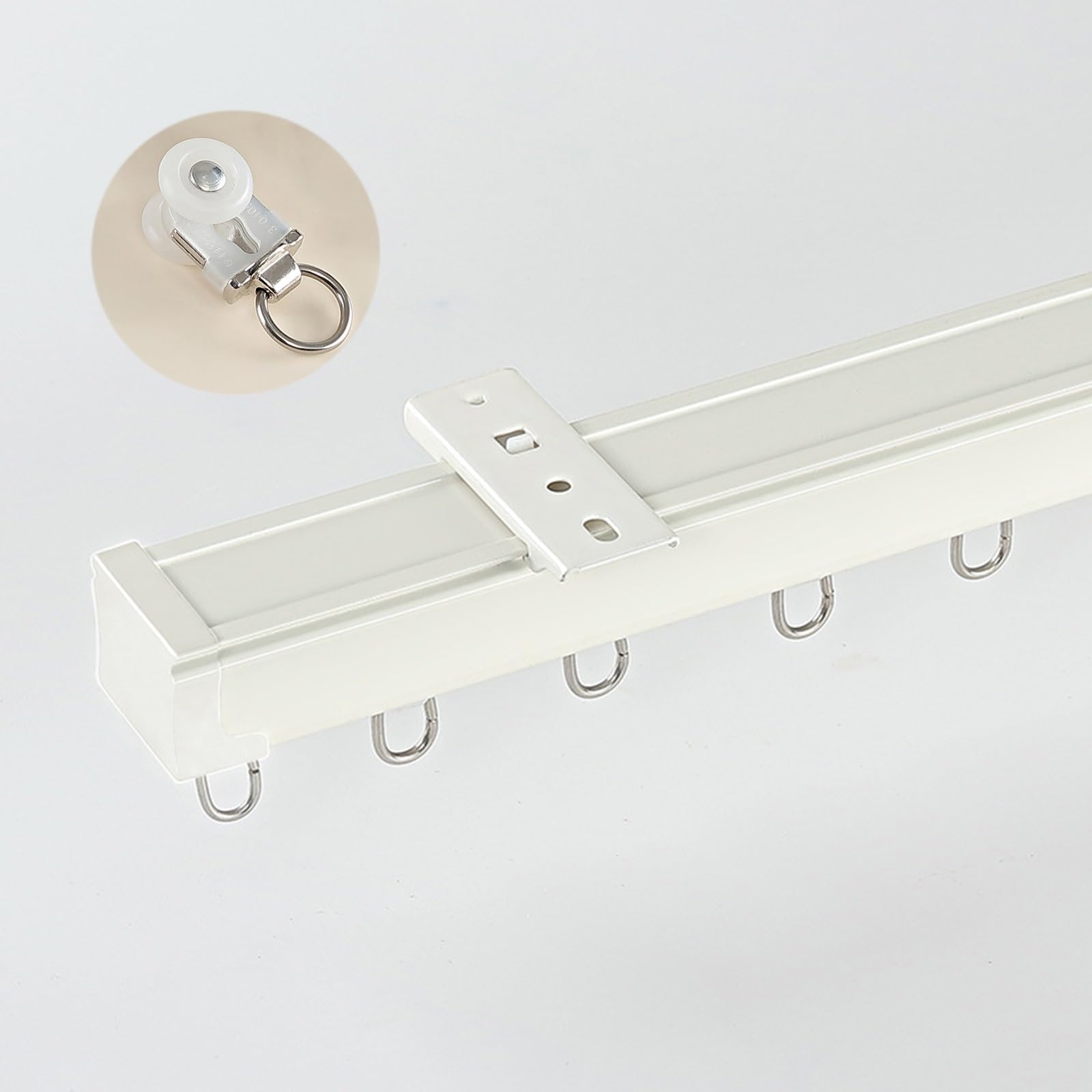 Tringle à rideaux de 5m facile à installer pour stores et voilages