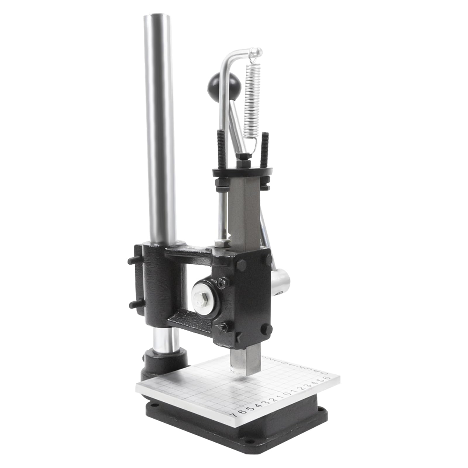 Lederpresse Bohrfutter Bereich 1.5-13mm,Standardms M-12 (0.43 In) Lederlocher,Manueller Presslocher für Diy-Lederwerk Zum Lochen,Schneiden,Formen,Pressen,Einsetzen von Nägeln und Schnappknöpfen