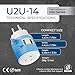 OREI 3 in 1 Israel Plug Adapter (Type H Adapter) with Dual USB for Charging – Does Not Convert Voltage - Israel Adapter Plug with Type B Input, Compatible in Palestine, Gaza Strip & Israel (U2U-14)