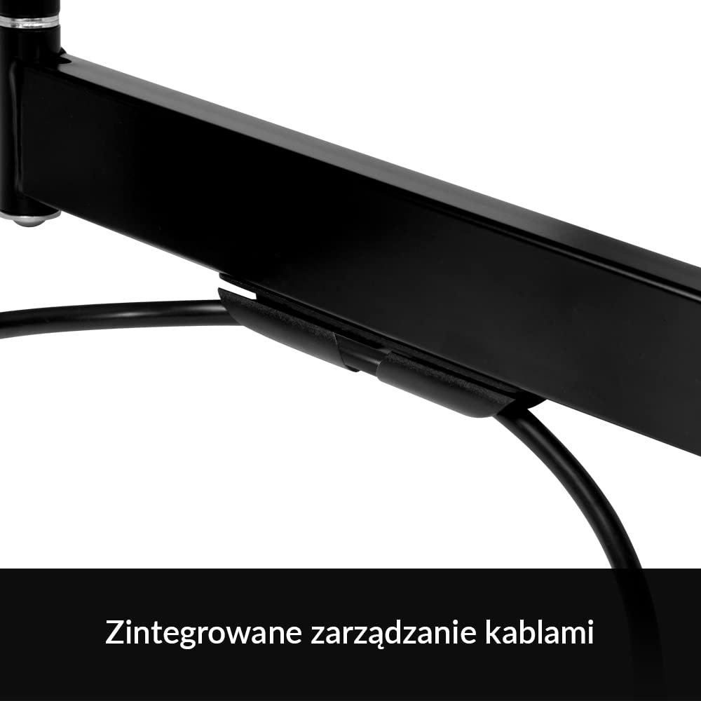 ARCTIC TV Flex S - Uchwyt ścienny Full Motion dla 22"-55" LED, LCD, Plazma pasuje do telewizorów, ramię monitora do 25 kg, w pełni ruchomy - czarny