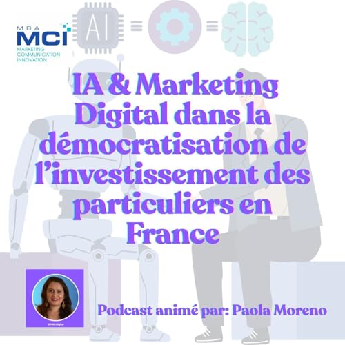 Page de couverture de IA & Marketing Digital dans la démocratisation de l’investissement des particuliers en France