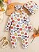 Doresbebe Baby Girls Clothes Fall Winter Infants Romper Set 3-6 Months Fashion Letter Print Hat Cute Headband Comfortable Baby Girl Outfits 3PCS