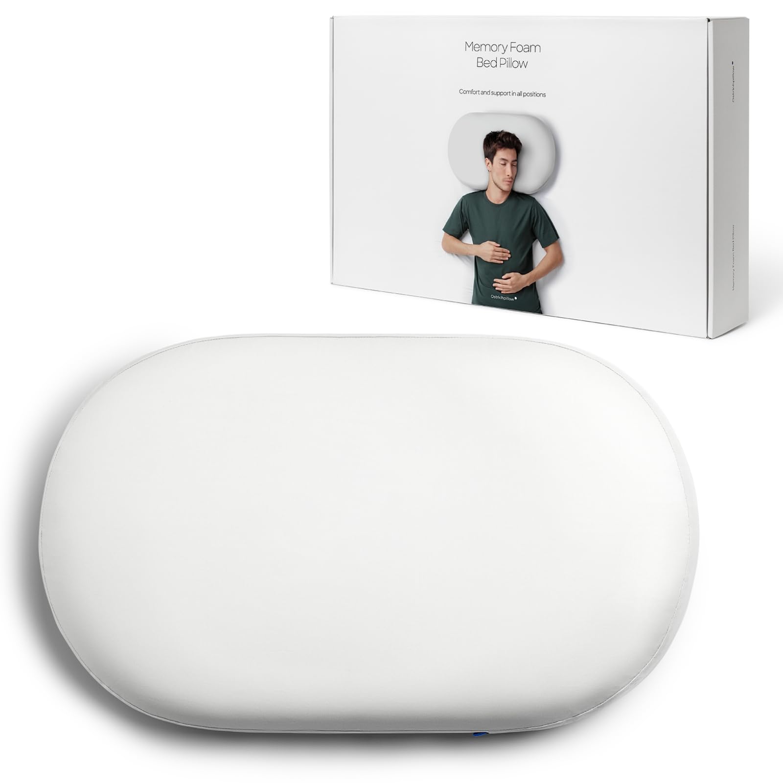 Amazon.com: Ostrichpillow Bed Pillow, Multi-Height, Low Profile