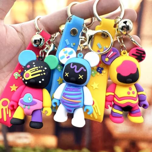 Image of GEOCARTER Teddy Bear Keyring | Cute Keychain for Bags & Keys