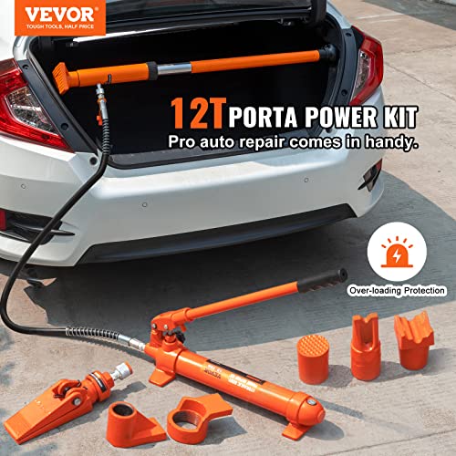 Vevor 12 TON PORTA POWER Kit, Hydraulic Ram With Pump thumb #1