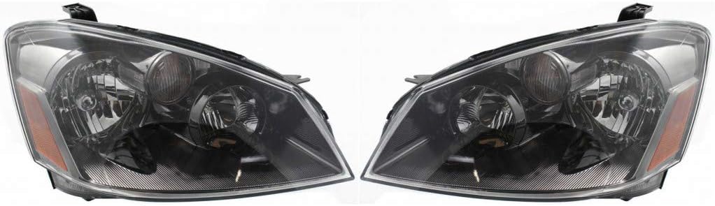 For Nissan Altima Headlight Assembly 2005 2006 Pair Driver and Passenger Side Type 06 S/SE/SL Model CAPA Certified NI2502156 + NI2503156