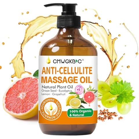 Anti Cellulite Oil Massage Oil for Massage Therapy,Body Oil for Skin Tightening & Cellulite Remover in Thighs and Butt,Cellulite Treatment Massage Oil,Assists with Firming,Toning & Moisturizes Skin Cover
