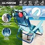 Quiksilver Beach Chair – Lightweight Folding Chair with Adjustable Recline and Cup Holder – Portable and Durable Chairs for Beach, Camping Chair, or Concerts in The Park - Image 3