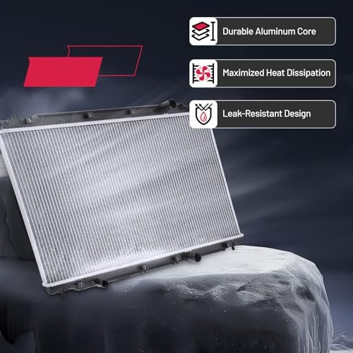 Image of BDFHYK 13644 Aluminum Radiator for Honda CR-V 2017-2019, CU13644 DPI 13644, 1-Row 16mm Core, Direct Fit Replacement, OE 190105PHA01