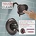 Delta Faucet Victorian 17 Series Dual-Function Shower Trim Kit with 2-Spray Touch-Clean Shower Head, Venetian Bronze T17255-RB (Valve Not Included)