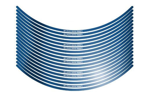 エムディーエフ リムストライプ ミラータイプ ミラーキャンディーブルー 6mm幅 17インチ RIM-6M-MC-17