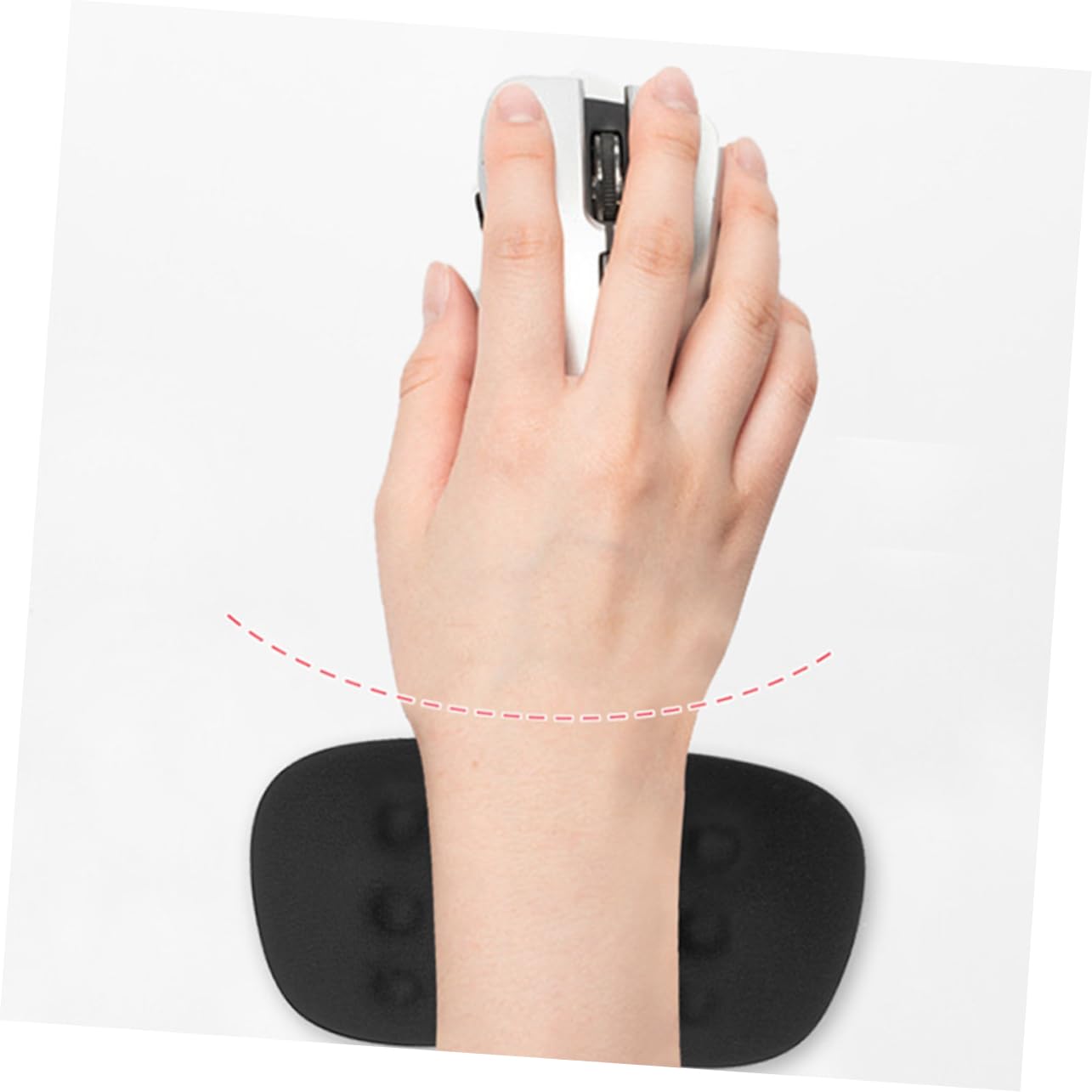 ARTIBETTER 3 Stück Ergonomische Handgelenkauflage für Computer Silikon Mauspad mit Weichem Handstützpolster für Büro Gaming Schmerzlinderung Geeignet für Notebooks und Tastaturen