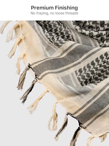 Image of FREE SOLDIER Scarf Military Shemagh Tactical Desert Keffiyeh Head Neck Scarf Arab Wrap with Tassel for Men Women