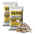 Warma Premium Chicken Wood Chips Hardwood Chippings - Chicken Coops Hens Poultry Run Animal Pens Garden Boarders Path Walkways Ground Covering Kids Outdoor Childrens Play Areas - 2 x 70Ltr Bags