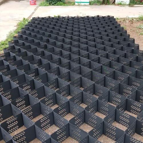 System stabilizacji żwiru (0,9 x 3 m) – plastikowa kratka gruntowa do podjazdów i stoków, uchwyt na żwir grochowy na parkingi i ścieżki