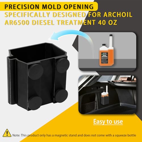 Magnetic Truck Bed Bottle Holder Compatible with Archoil AR6500 Diesel Treatment 40 Oz Squeeze Bottle, for Archoil AR6500 Diesel Fuel Additive Bottle by DZSSCY - Image 2