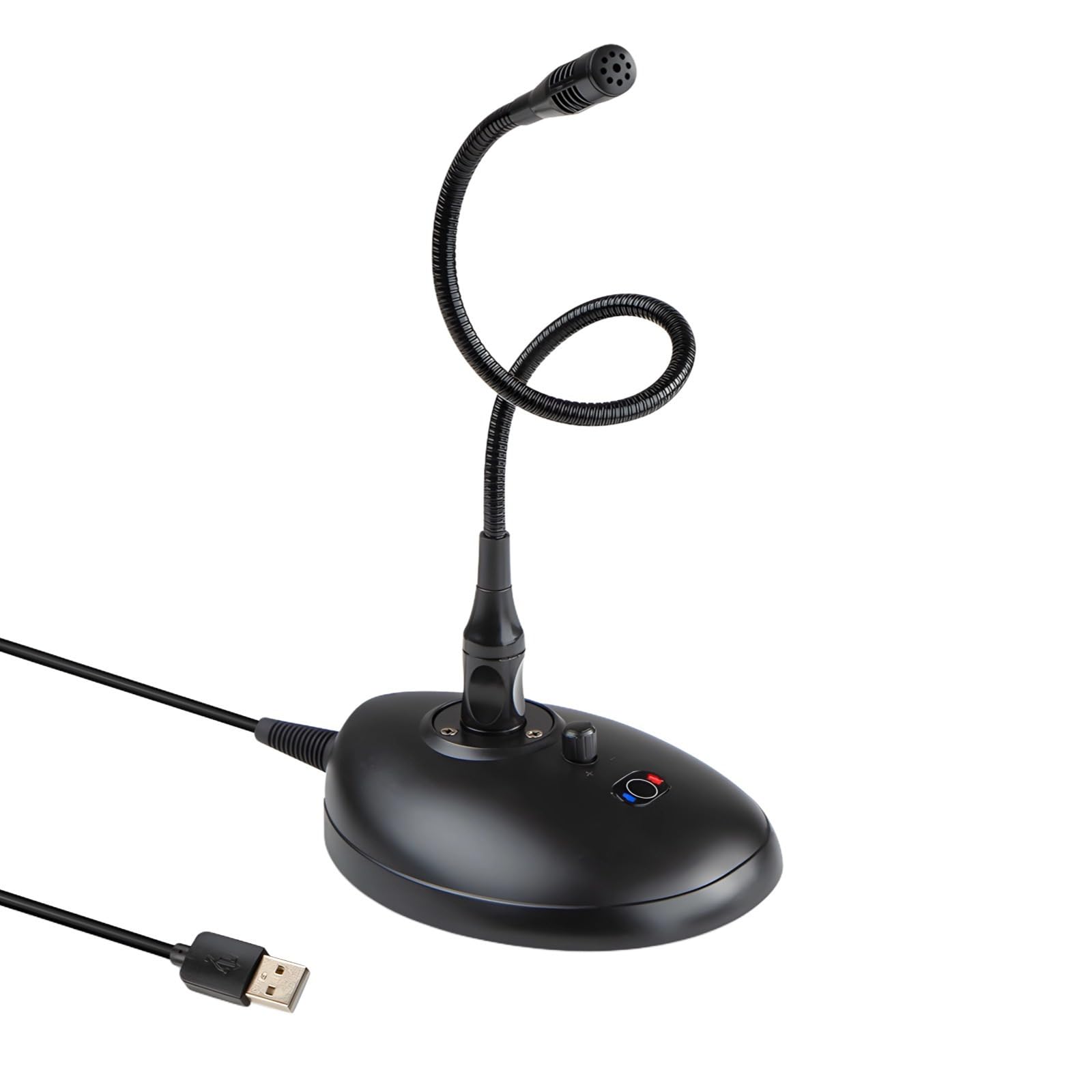 Mikrofon USB XLR z funkcją odbioru 360° i wyciszeniem jednym dotknięciem, profesjonalny mikrofon biurkowy na konferencje