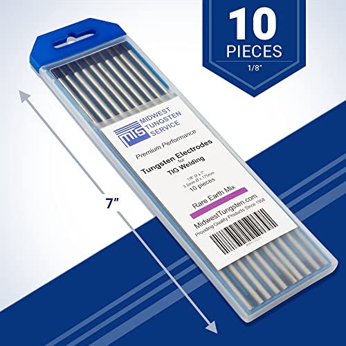 Image of Midwest Tungsten Service TIG Welding Tungsten Electrodes 10-Pack (Purple - Rare Earth Blend (EWG), 1 /8 inch)
