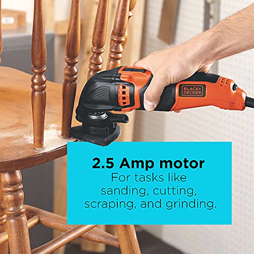 BLACK+DECKER Oscillating Multi-Tool, Variable Speed, 2.5-Amp (BD200MTB) - image 3