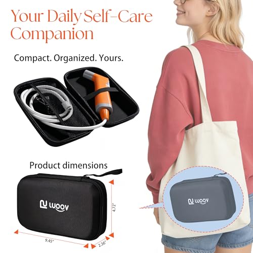 LUOOV Electric Portable Bidet Sprayer for Toilet, Gentle/Strong Two Modes, Suitable for Men, Women, the Elderly and Children, Convenient USB‑C Charging, for Outdoor/Home Use (Orange) - Image 4