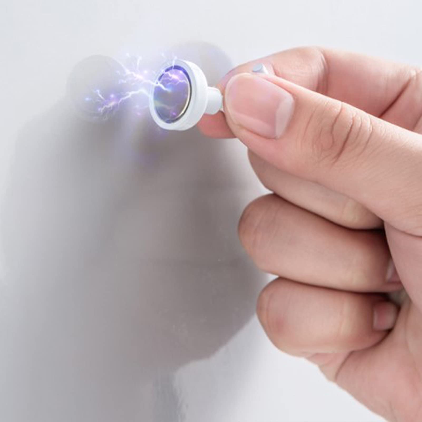 Locadence 10Pcs Magnetic Hook, 11Lb White Heavy Duty Compact Hooks, Portable Practical Magnetic Hook Set for Refrigerator, Microwave Ovens, Classroom