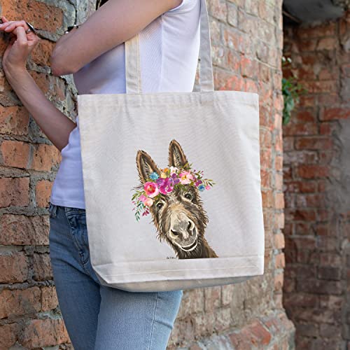 Bolsa Tote Donkey con Corona de Flores miniatura 2