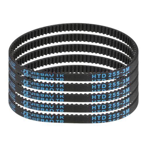 Correa dentada HTD-3M uxcell de bucle cerrado con flexibilidad avanzada y perfil de 2,4 mm 2