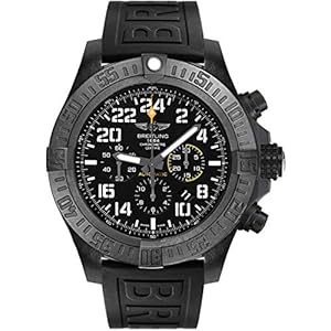 Breitling Avenger Hurricane XB1210E4/BE89-154S – Reloj para hombre con correa de goma negra de 50 mm, Negro -, Moderno