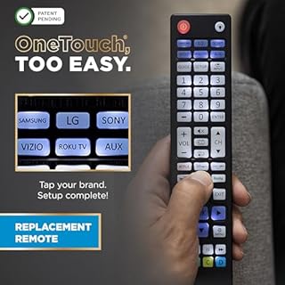 UltraPro Backlit OneTouch Universal Remote Control, Replacement TV Remote for Samsung, LG TV Remote, Vizio, Sony, Roku and More, Easiest Setup Ever U.S. Based Support 80830