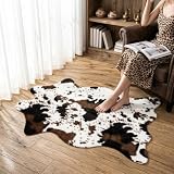 MustMat Cow Print Faux Rug