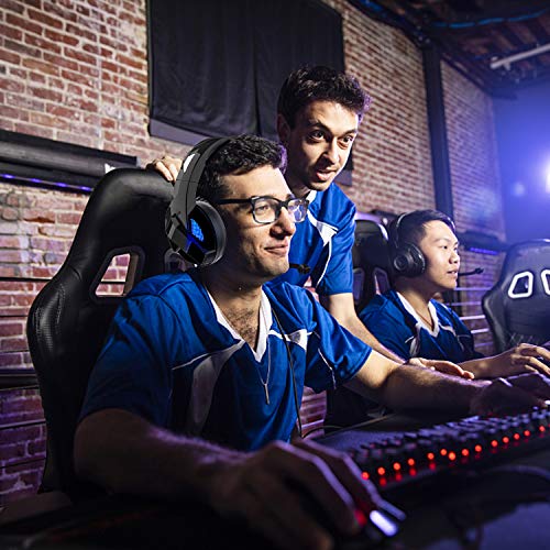 Cuffie, TedGem Headset, Headphones, Suono Surround Stereo Cuffie Gaming, 3.5mm Cuffie PS4, LED Cuffie Gaming PC, Wired Over Ear Headset USB Per PC, Mac, Laptop