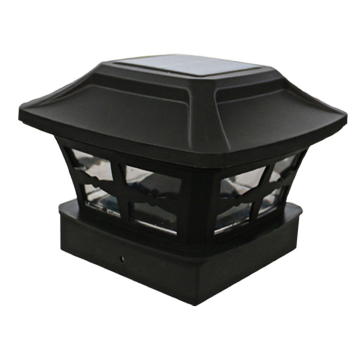 Lampe Extérieure à Énergie Solaire Noire Étanche en Plastique pour Jardin Capacité 2v/120ma et Design Simple pour Éclairage Décoratif Extérieur