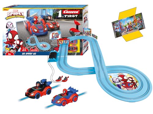 Carrera - 20063050 First I Spidey Go Webs Go Rennbahn-Set I Auto für...