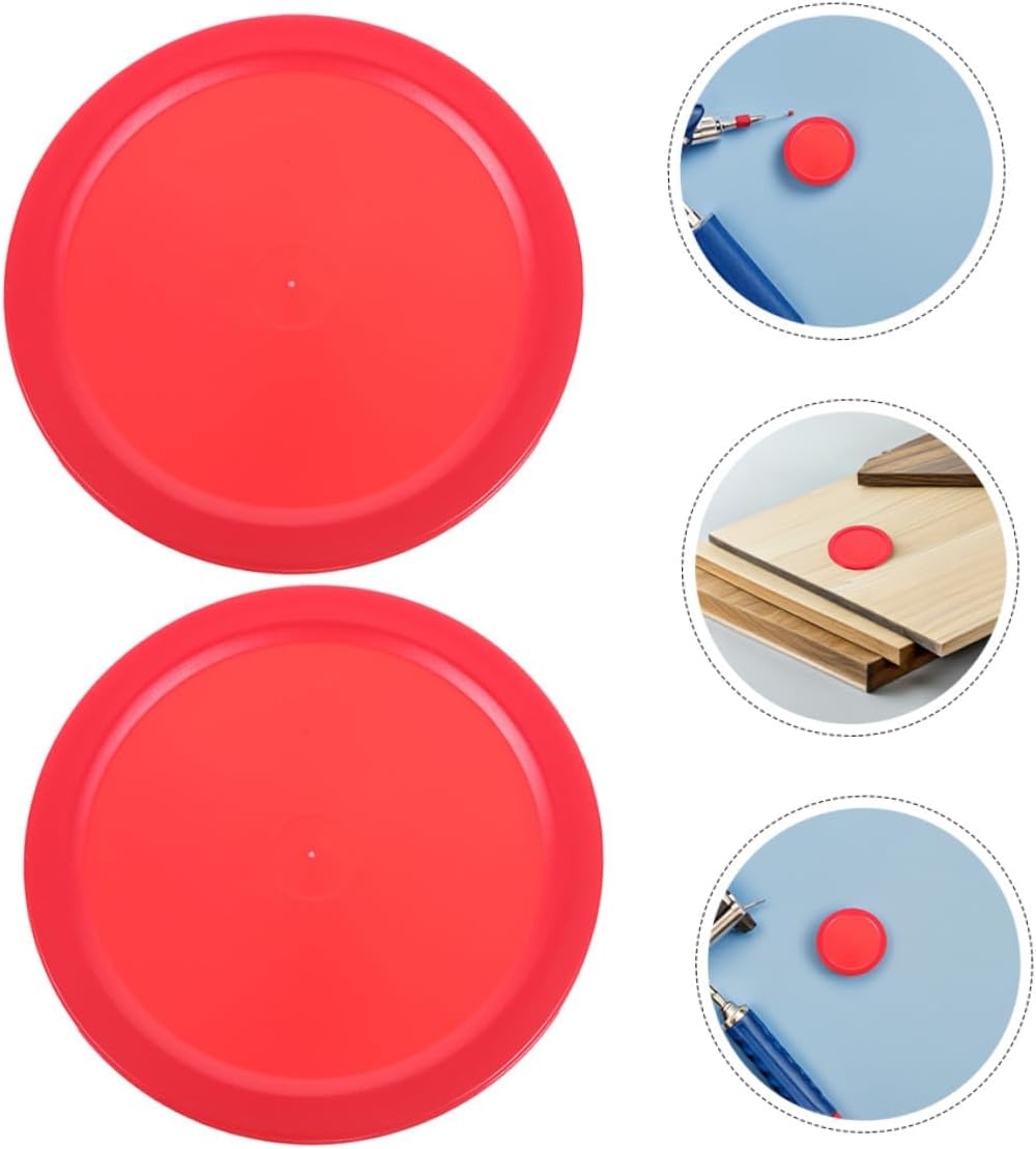 5pcs Heavy Air Hockey Pucks Thickened Replacement Set for Table Game Accessories Red Hockey Desk Equipment