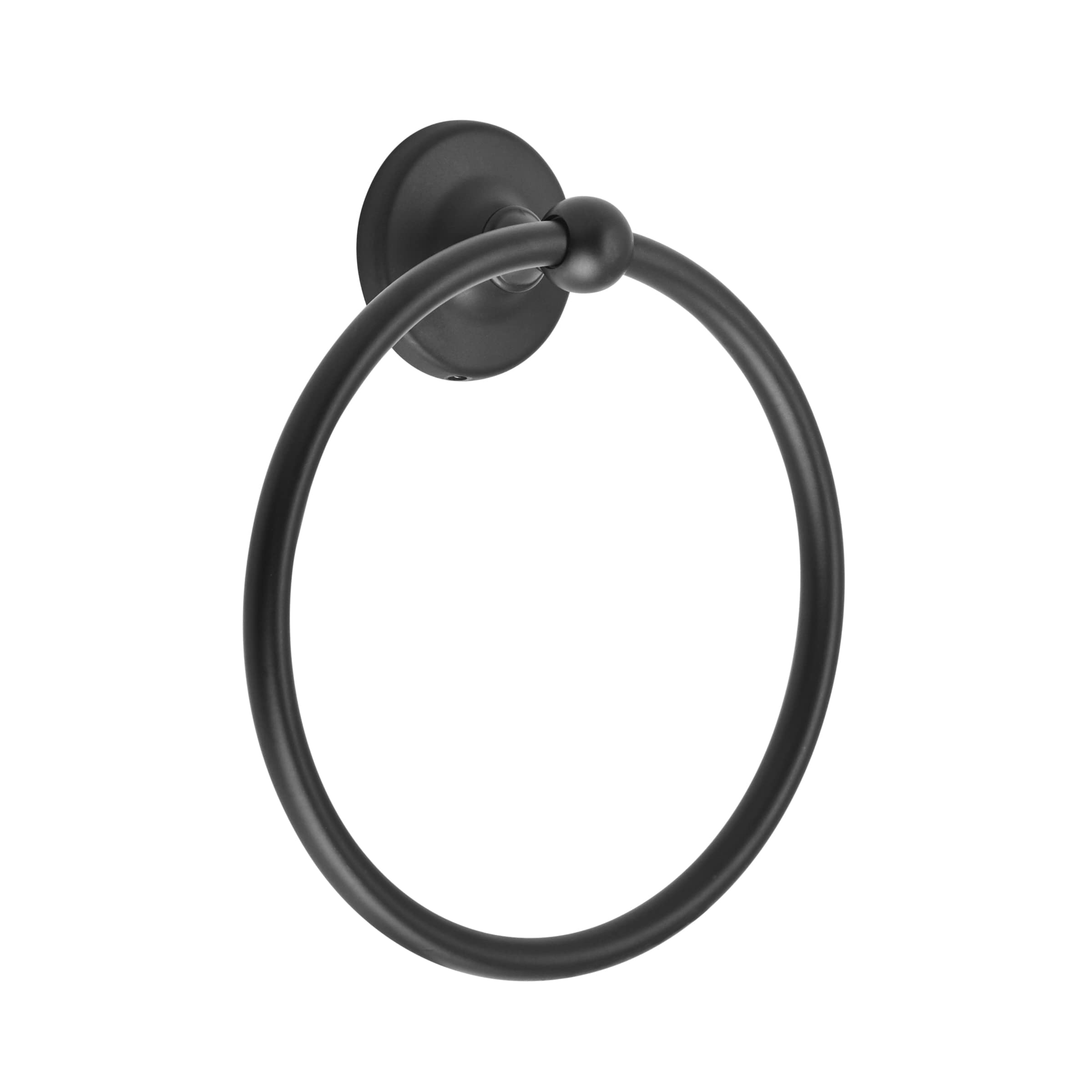 Amerock Wall Mounted Matte Black Towel Ring, Small Hand Towel Holder, Bathroom Accessories, Bath Hardware, Kitchen Towel Holder - Image 4