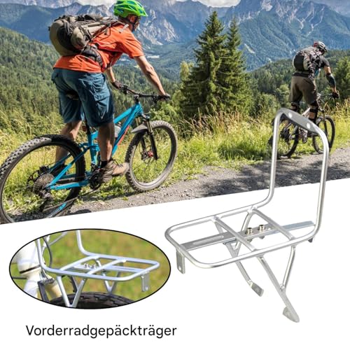 Portaequipajes delantero resistente para llevar carga en bicicleta sin perder control 6