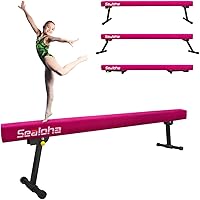 Vista 20 de Viga de equilibrio de 2,4 m ajustable y plegable ultrasimple, equipo de gimnasia de barra de piso alto y bajo de ante, no requiere herramientas