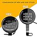 KKmoon Voltímetro LED Indicador 5 en 1 Reloj Termometro Digital Moto 9-24v...