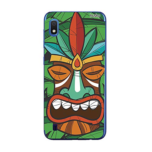 Capa Anti-Impacto Personalizada para Galaxy A10 - Mascara Havaiana Folhas - Husky, Husky, Capa Prote