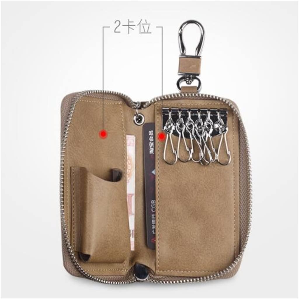 Layer Car Key Holder Men's Women's Leather Universal Mini Multifunctional