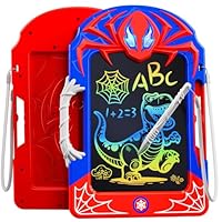Kidluna LCD Schreibtafel mit Web-Stift & Griff, Spielzeug ab 3-12 Jahre alt Junge, Umweltfreundlich Bunten Zeichenbrett, Lernspielzeug Geburtstag Geschenk für 3 4 5 6 7 8 9 10 Jungen Kinder