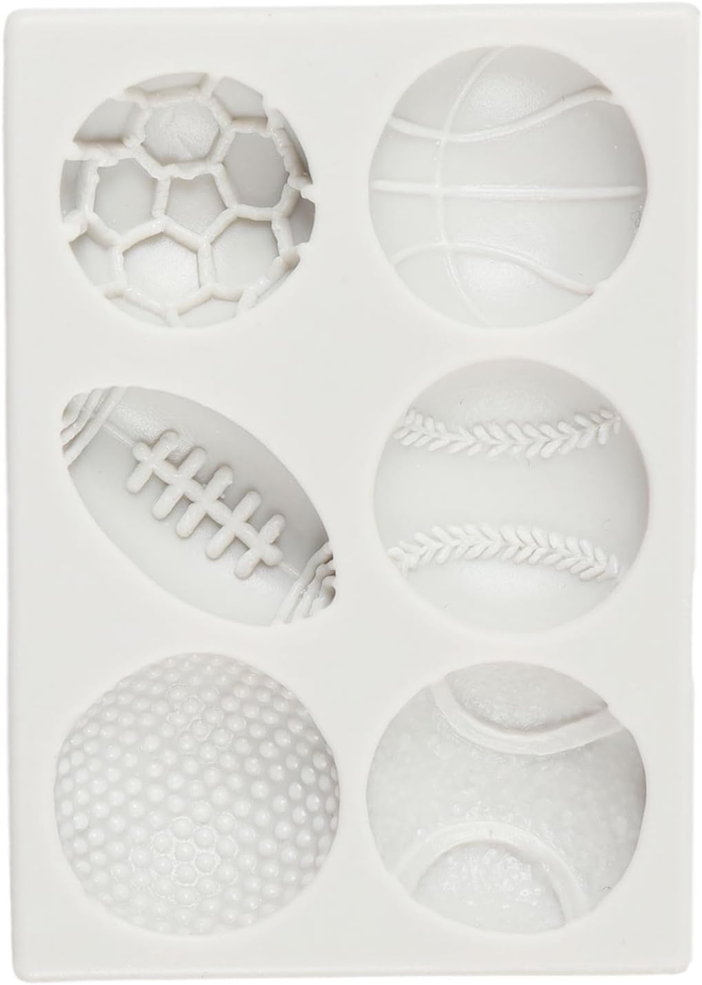 Sports Ball Fondant Mold Football Baseball Basketball Rugby Tennis Silicone Molds For Chocolate Cake Decoration Cupcake Topper Candy Polymer Clay Gum Paste - Image 8