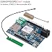 MakerFocus GPS Module, GSM GPRS GPS Module 3 in 1 Quad Band GSM/GPRS IPEX Antenna DC 5-9V Support Voice Short Message for Arduino STM32 51 Microcontroller MCU