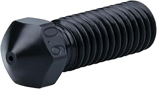 1-Pack High Temperature Volcano Hardened Steel Nozzle 0.6mm M6 Compatible with 1.75mm Artillery Sidewinder X1 X2 Genuis, Vyper 3D Printer Print PEI PEEK Carbon Fiber (0.6mm)