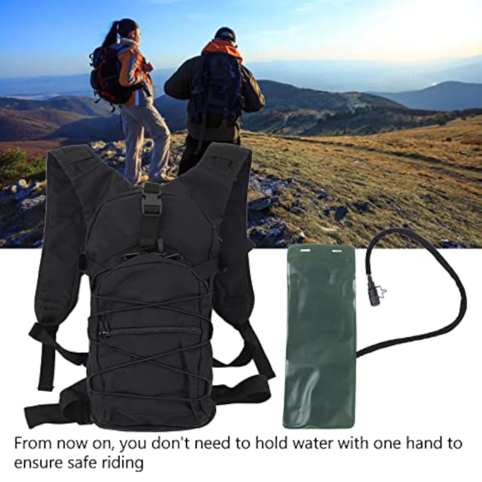 Hydration Backpack, Comfortable Handle Waterproof Water Bag