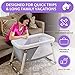 ComfyBumpy Travel Bassinet for Baby - Rocking & Sturdy Cradle - Includes Carry Case, Mosquito Net, Mattress, Sheets, Infant Crib, and Urine Pad - Portable Bed Side Sleeper for Newborn Babies